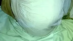 Desi village girl shaves private area in garden