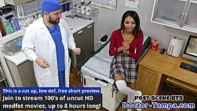 Hey, watch me, Doctor Tampa, humiliate Ebony Solana during her cheerleading physical. She thought it was routine, but I’m giving her a full exam at doctor-tampacom!