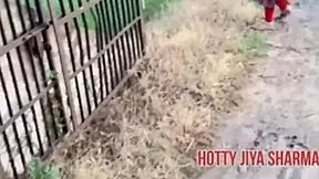 Desi Girl Outdoor Fuck with Her Boyfriend in Wild Public Action