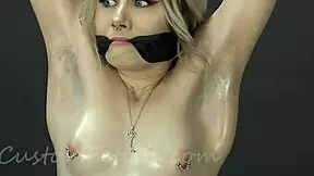 Succubus fetish model's twisted reenactment